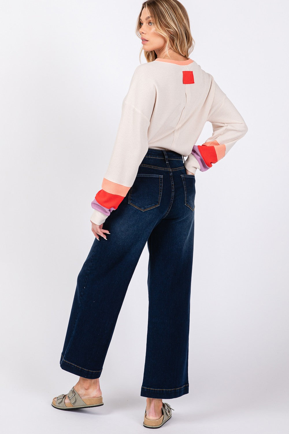 SAGE + FIG High Waist Wide Leg Jeans - The Daily Makeover