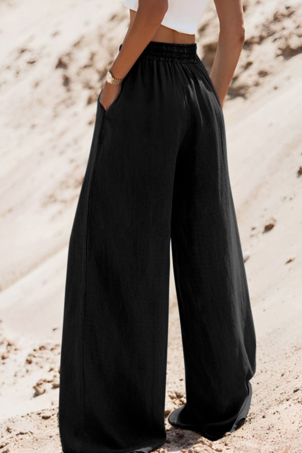 Drawstring Wide Leg Jeans - The Daily Makeover