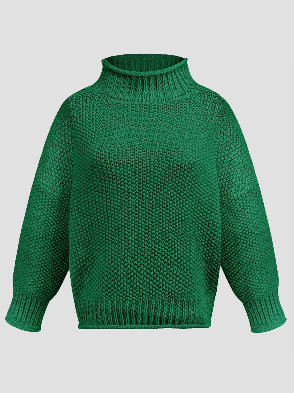 Turtleneck Long Sleeve Sweater - The Daily Makeover