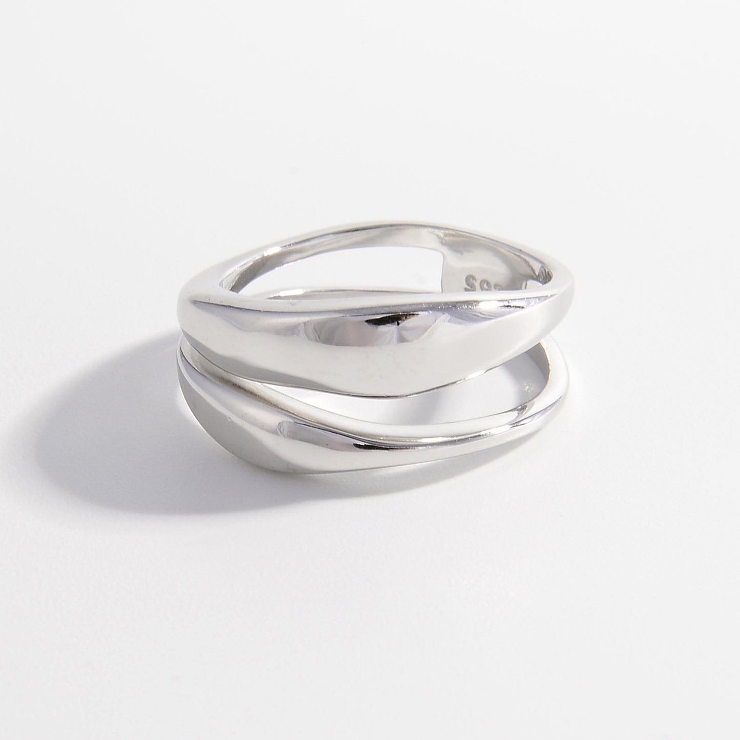 925 Sterling Silver Double-Layered Ring - The Daily Makeover