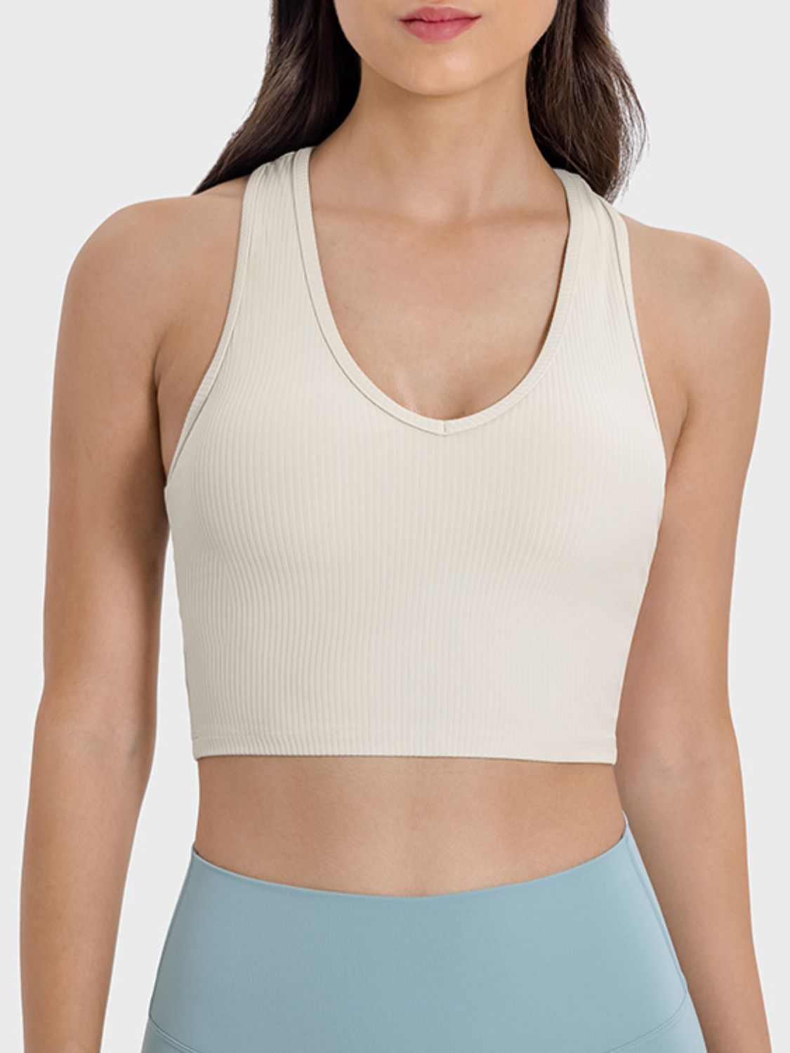 Scoop Neck Wide Strap Active Tank - The Daily Makeover