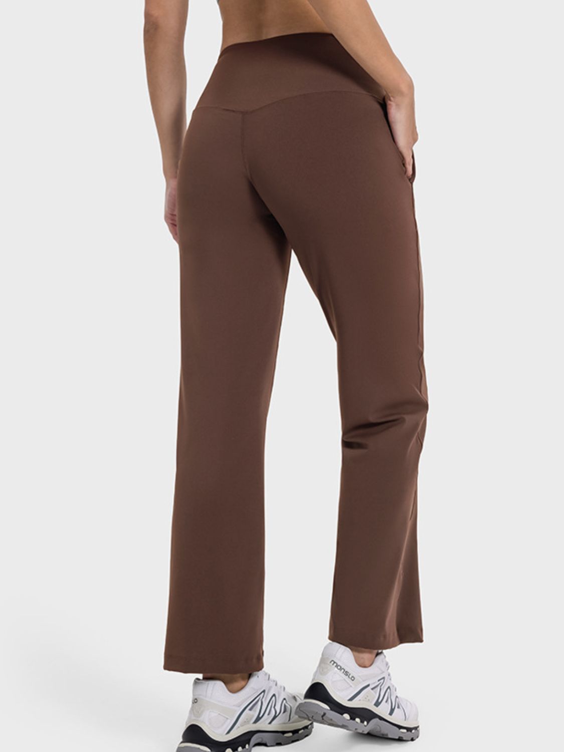 Pocketed High Waist Active Pants - The Daily Makeover