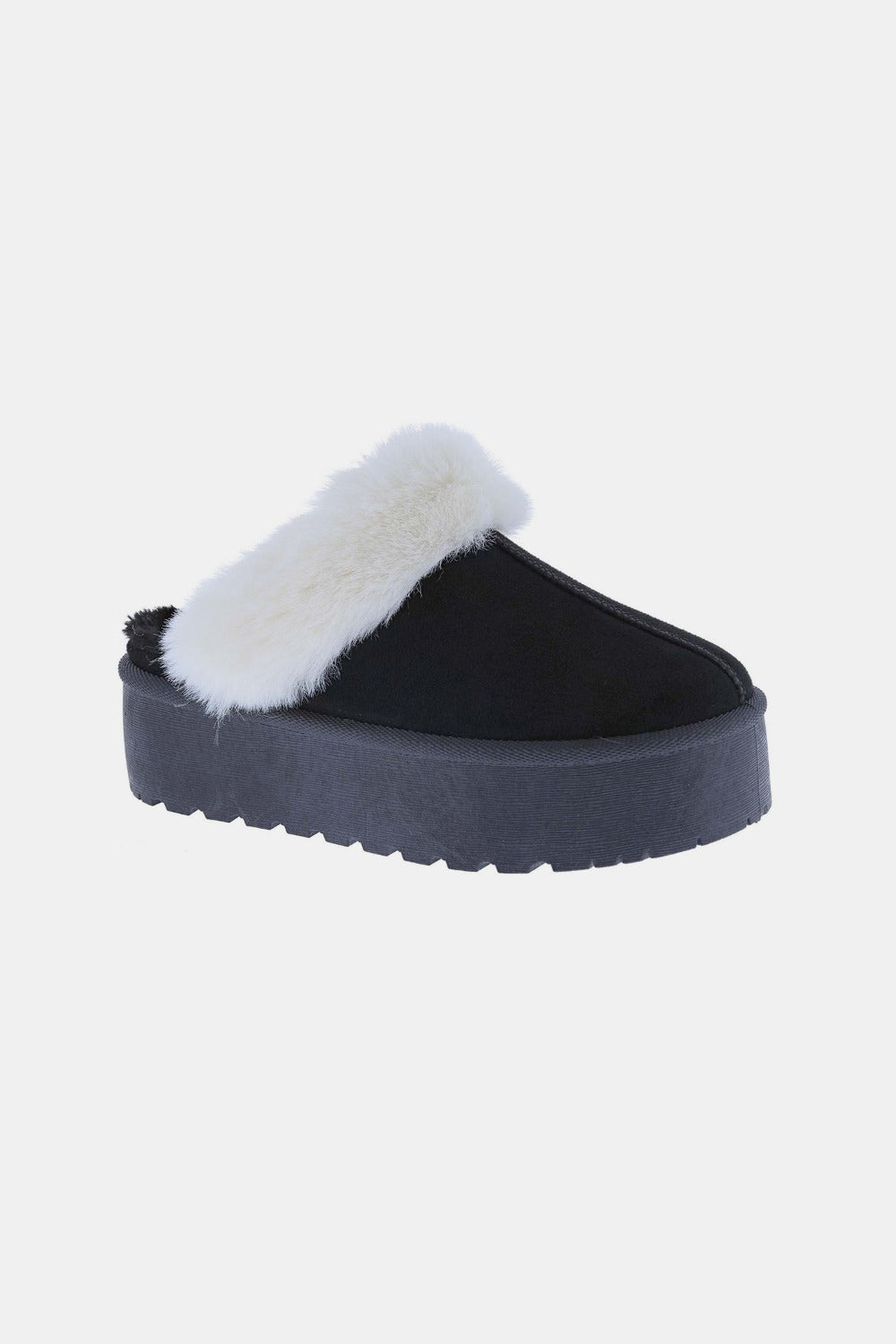 Weeboo Thick Bottom Fur Trim Snow Slippers - The Daily Makeover