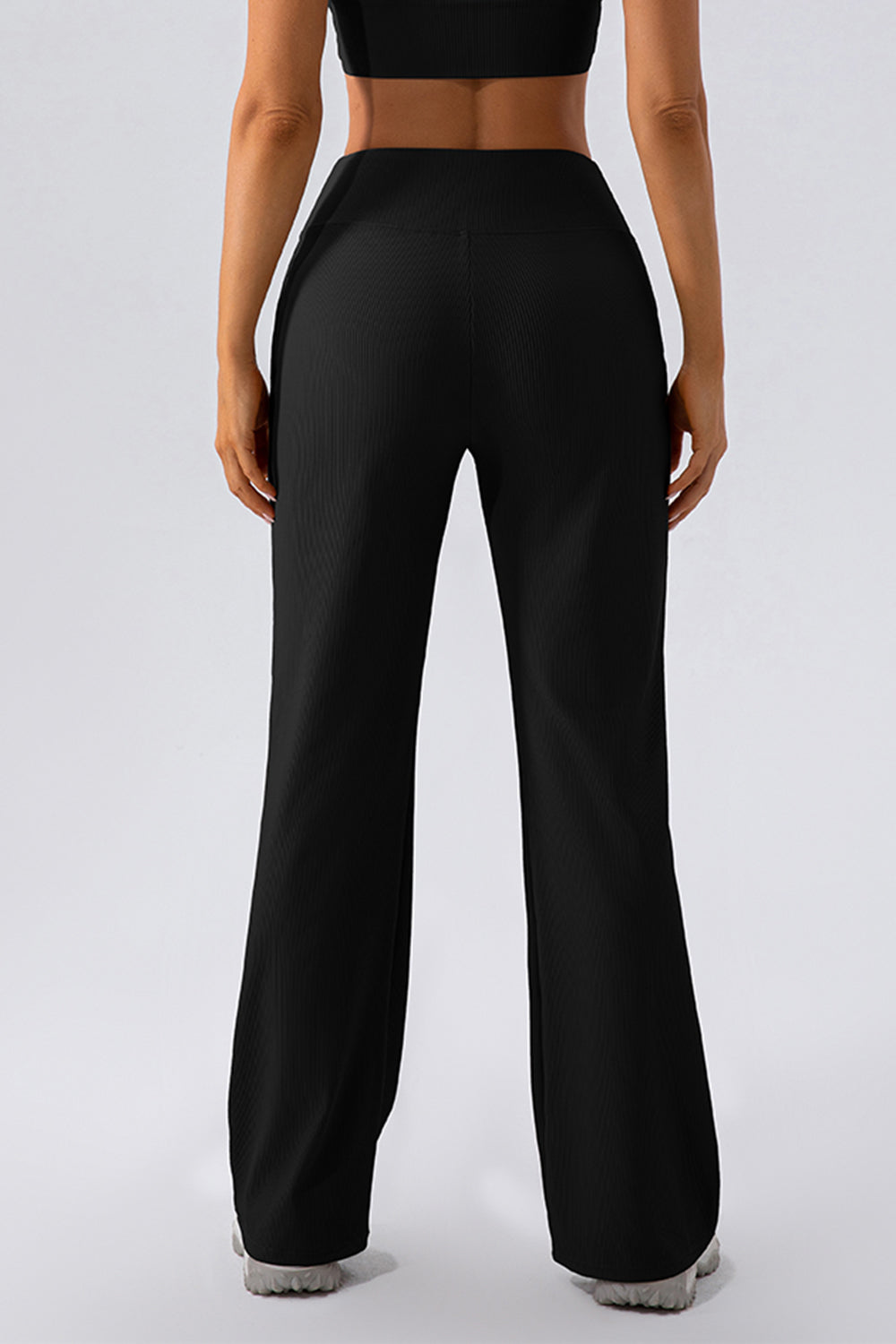 High Waist Straight Active Pants - The Daily Makeover