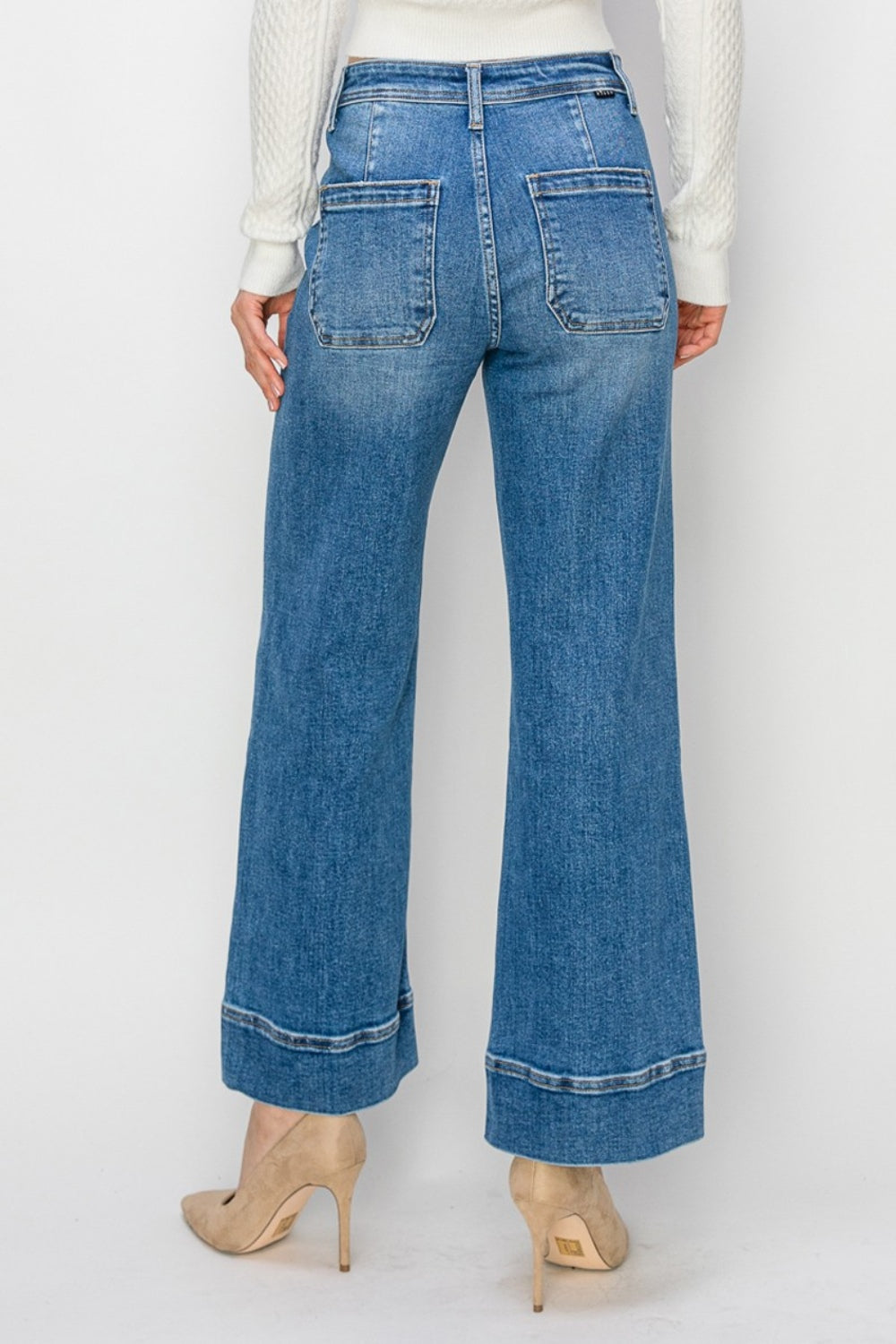 Full Size High Rise Wide Leg Jeans - The Daily Makeover