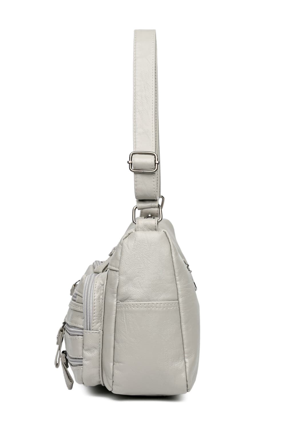 Multi-Pocket PU Leather Crossbody Bag - The Daily Makeover