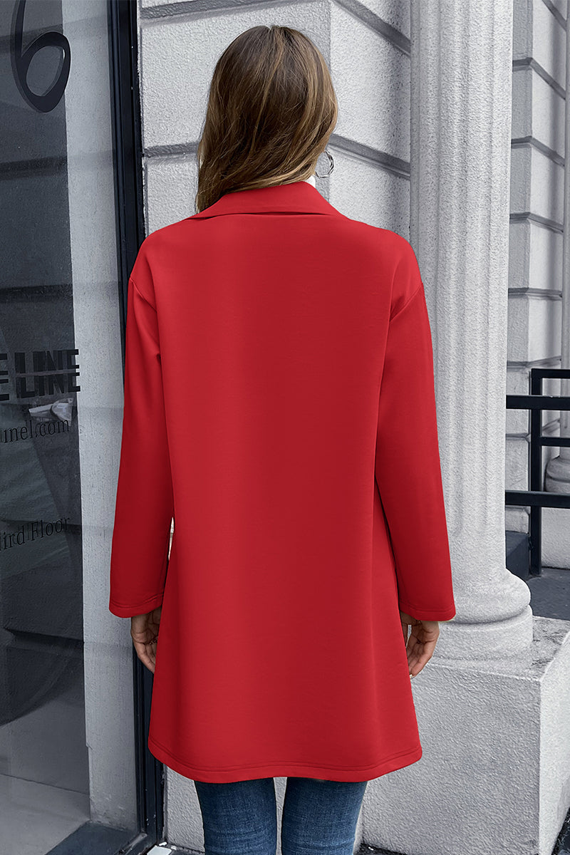 Ivy Lane Lapel Collar Long Sleeve Blazer - The Daily Makeover