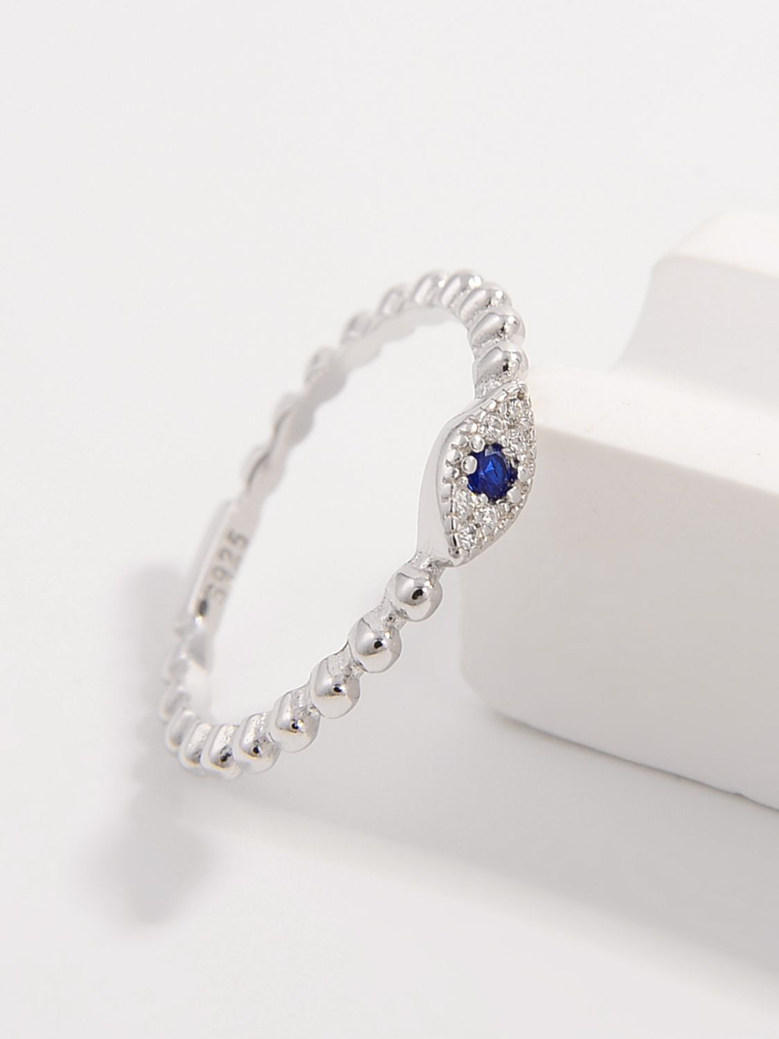 925 Sterling Silver Inlaid Zircon Ring - The Daily Makeover