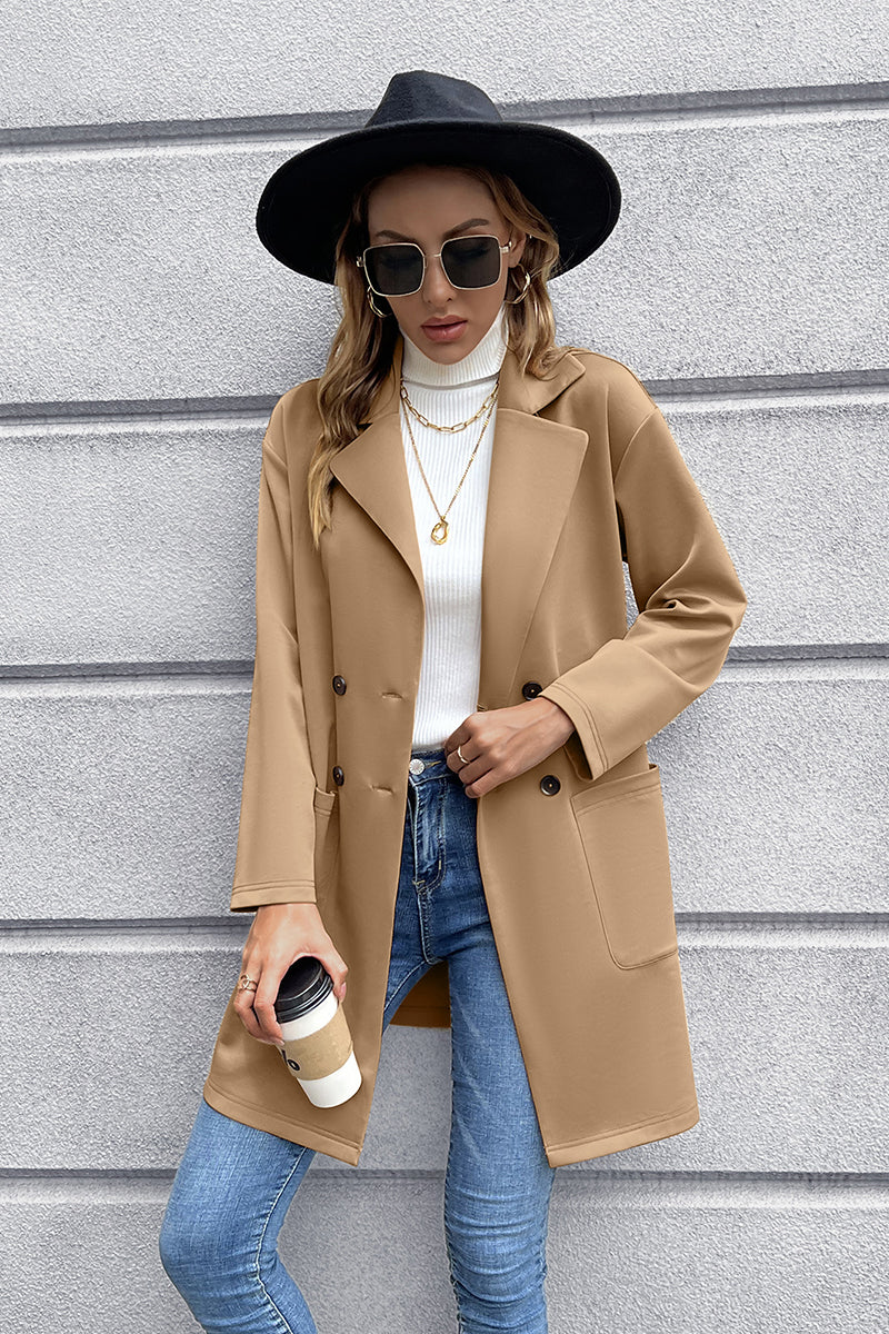 Ivy Lane Lapel Collar Long Sleeve Blazer - The Daily Makeover