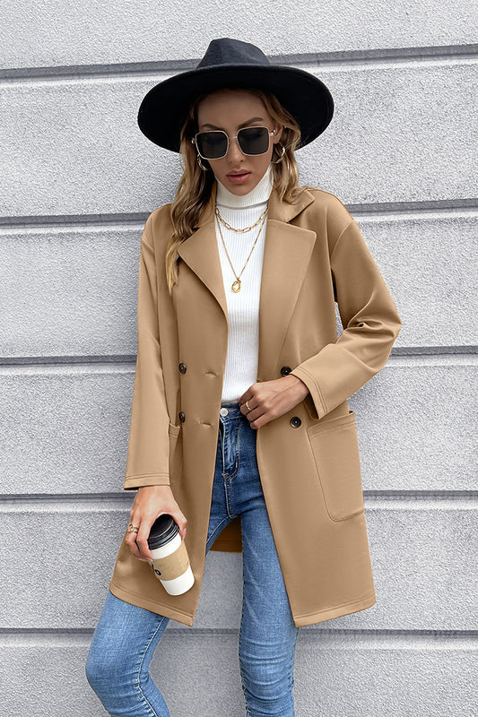 Ivy Lane Lapel Collar Long Sleeve Blazer - The Daily Makeover