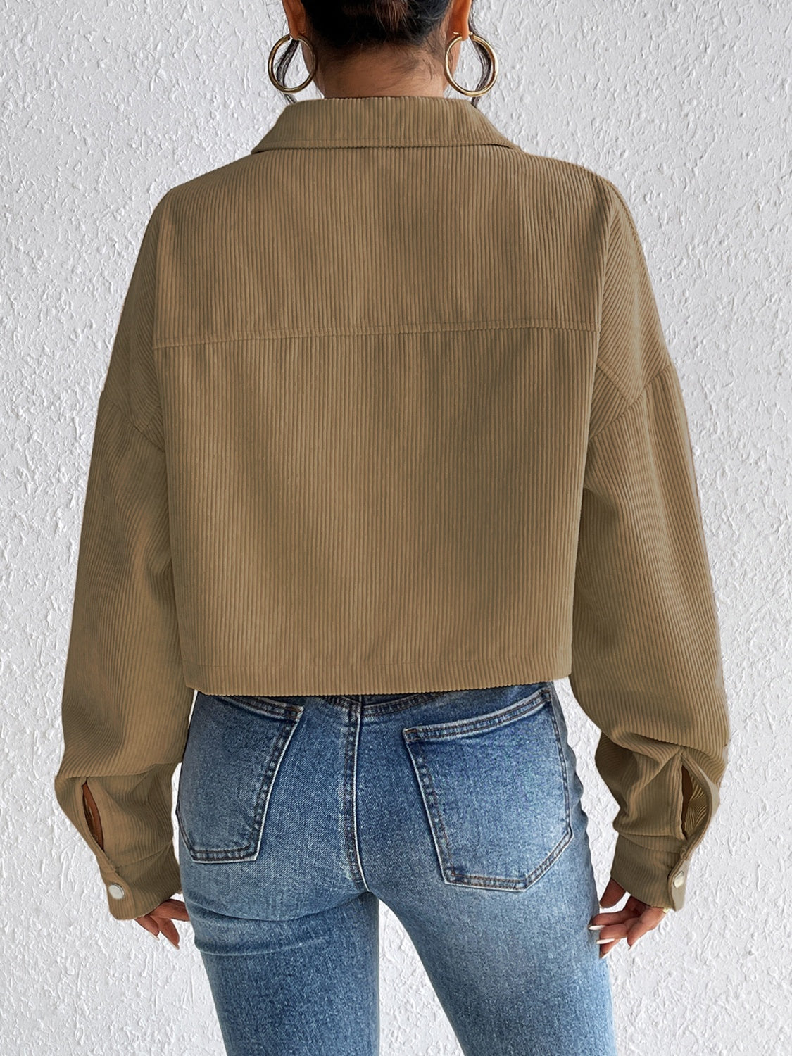 Honey Snap Down Long Sleeve Jacket - The Daily Makeover