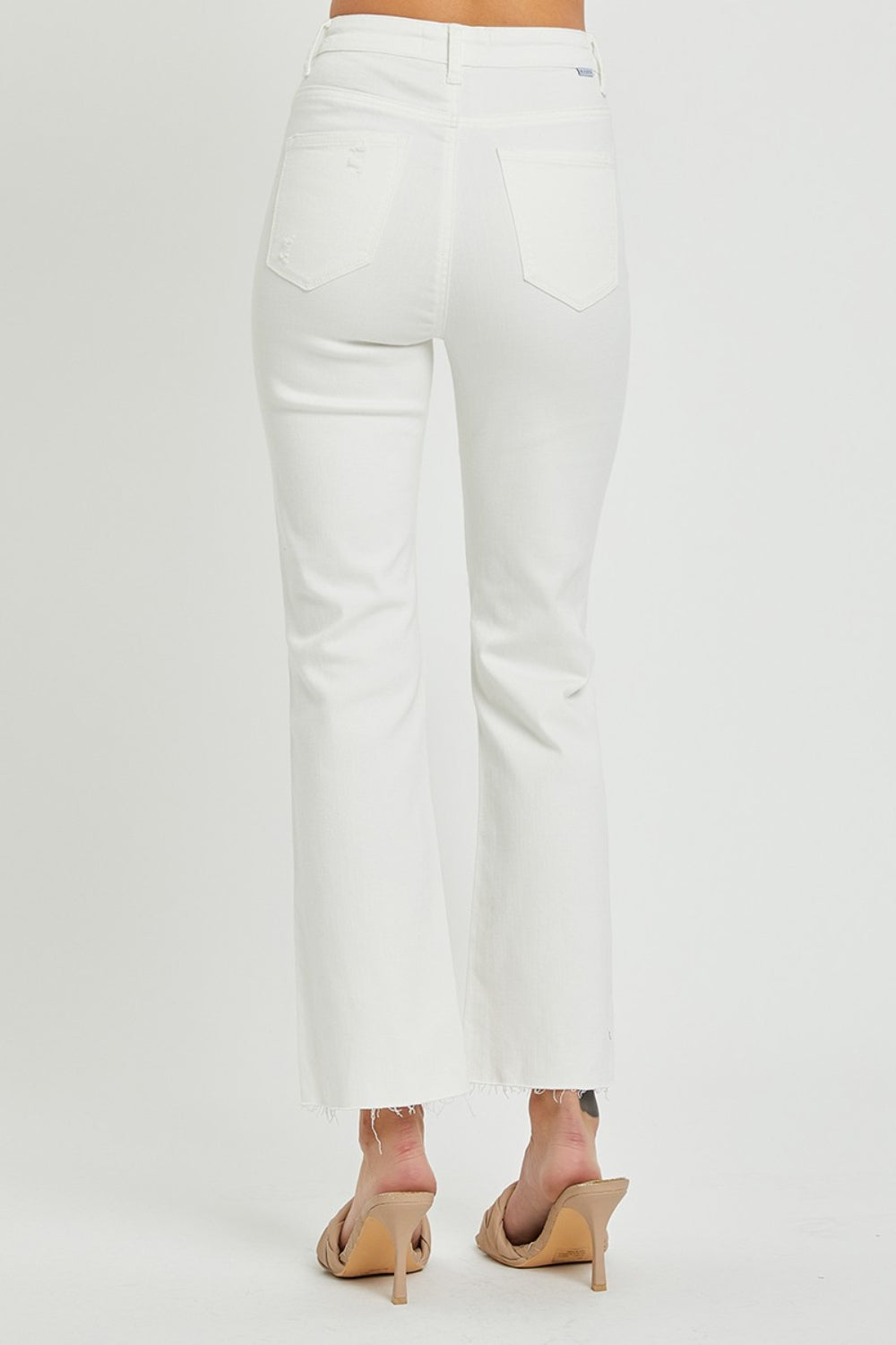 Full Size High Rise Button Fly Straight Ankle Jeans - The Daily Makeover