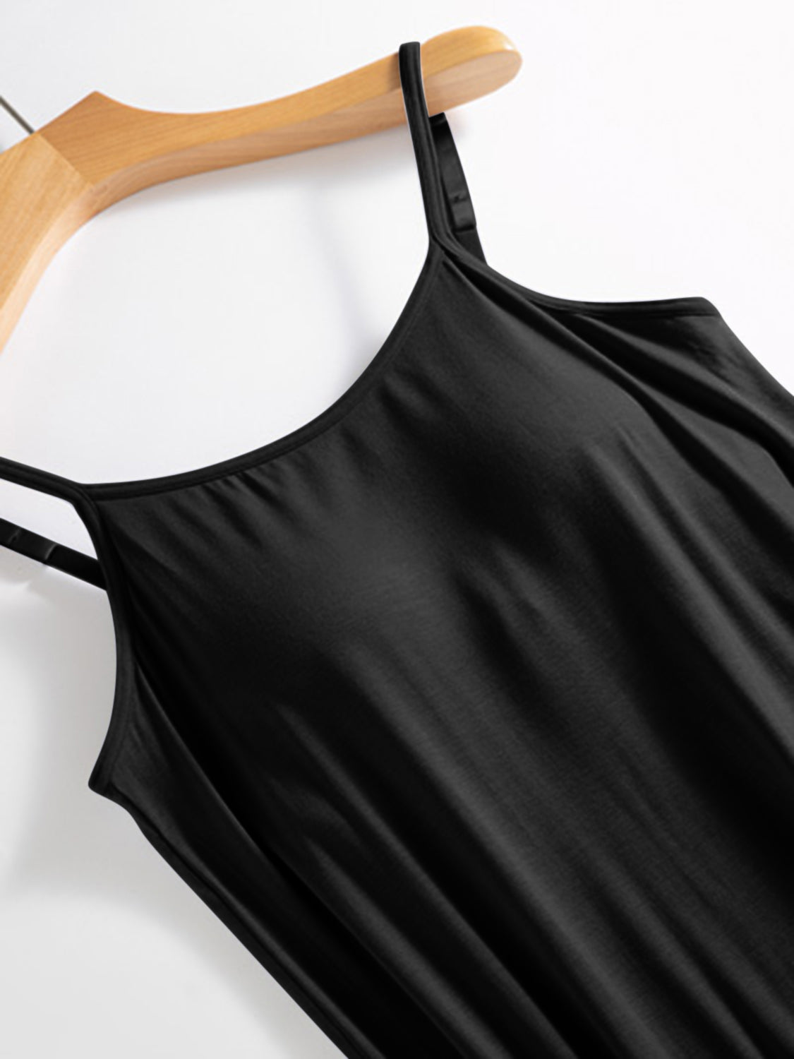 Scoop Neck Midi Cami Dress with Bra - The Daily Makeover