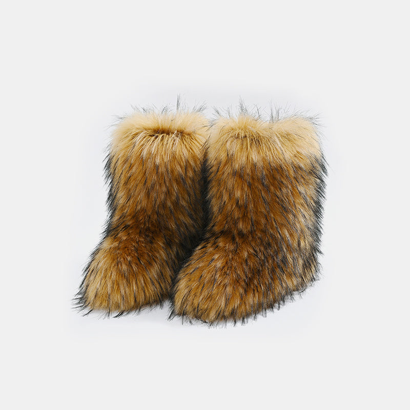 Thermal Fuzzy Platform Boots - The Daily Makeover