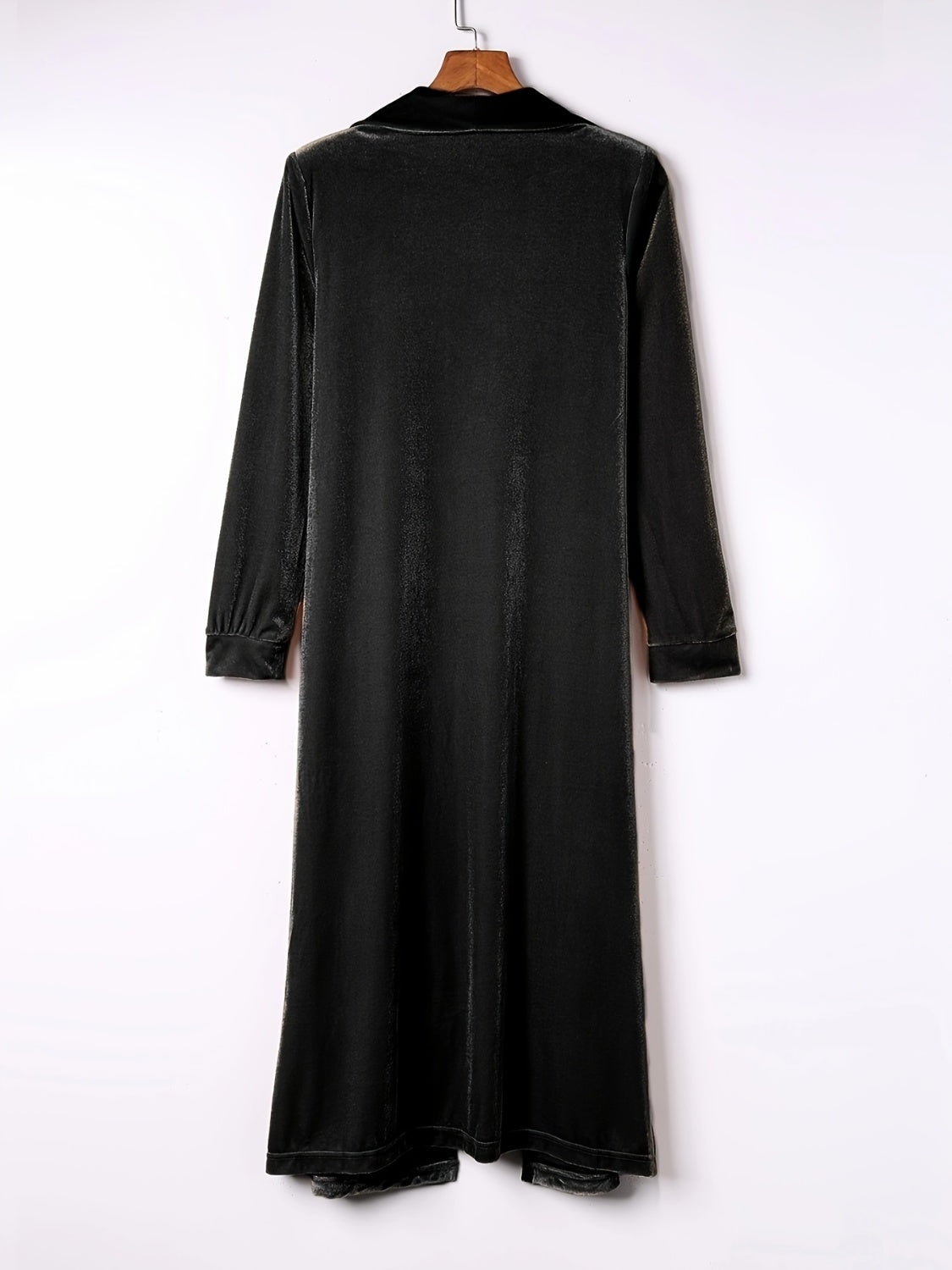 Open Front Long Sleeve Coat - The Daily Makeover