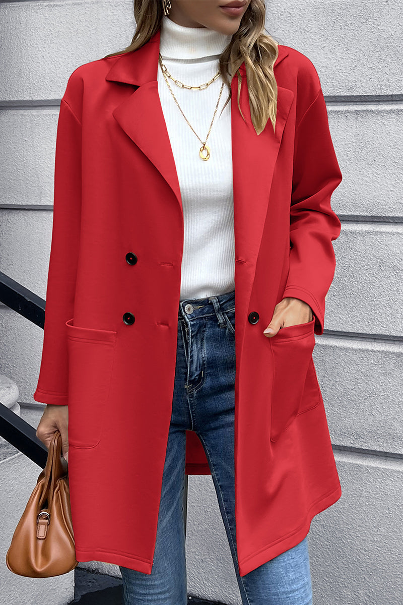 Ivy Lane Lapel Collar Long Sleeve Blazer - The Daily Makeover