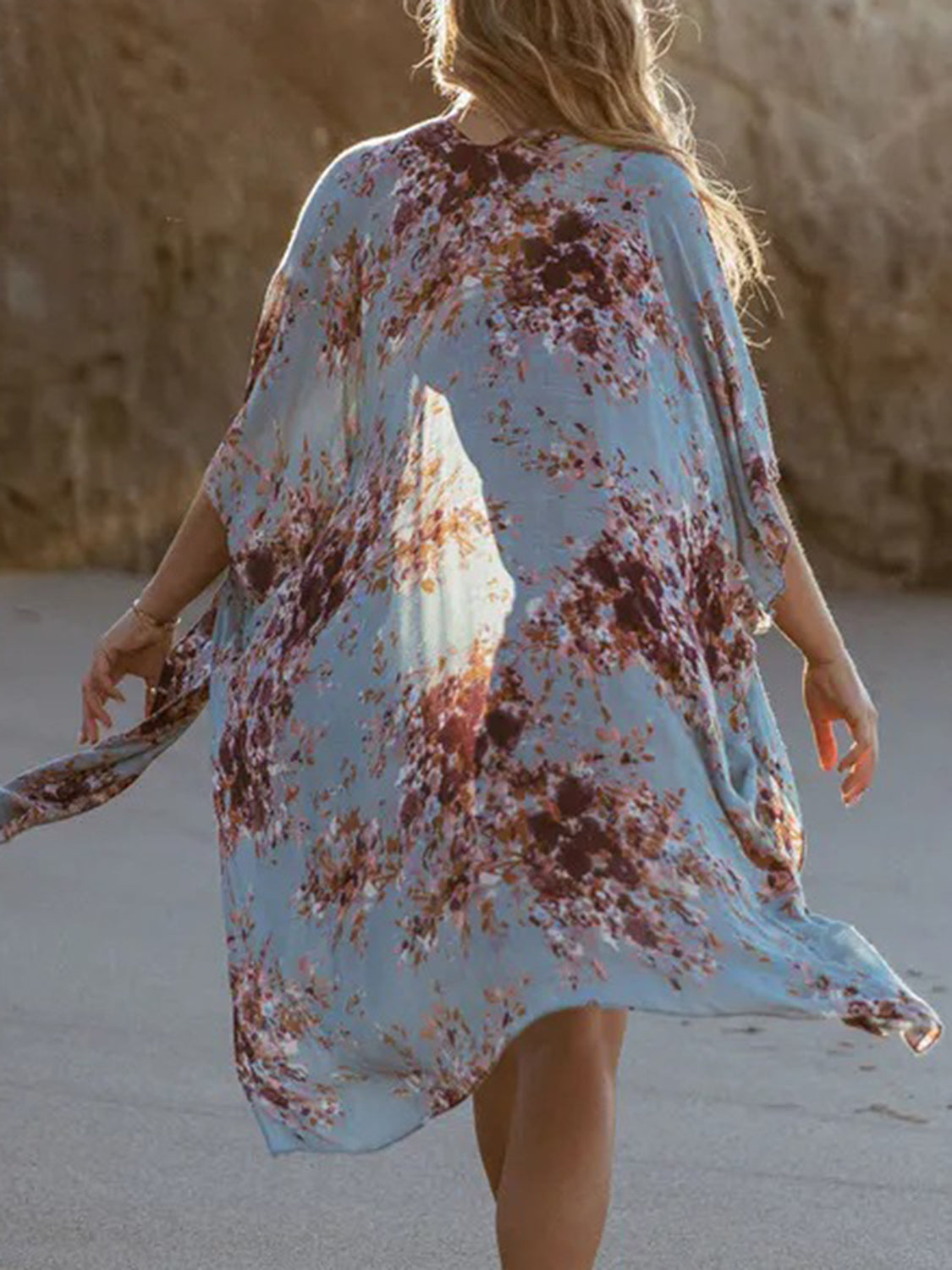 Printed Open Front Cover-Up - The Daily Makeover