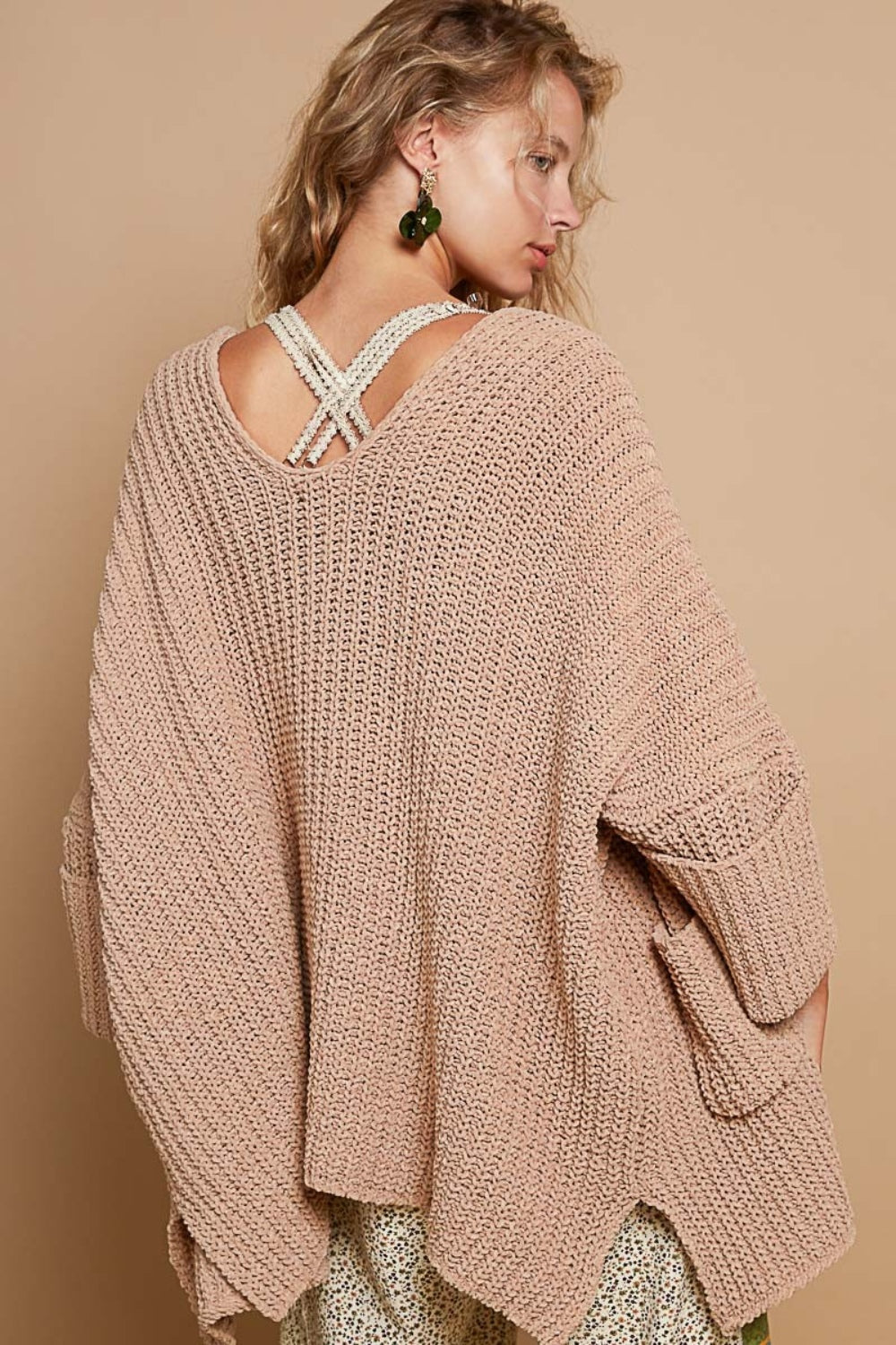 POL Open Front Sweater Cardigan with Pockets - The Daily Makeover
