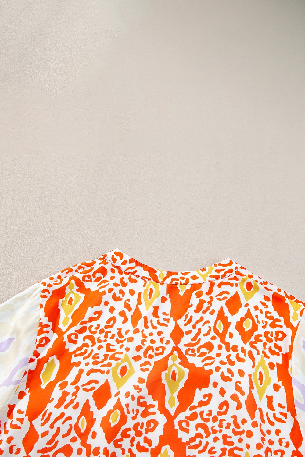 Plus Size Printed Notched Half Sleeve Dress - The Daily Makeover