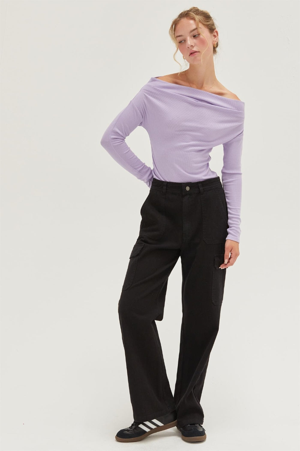 HYFVE Off Shoulder Ribbed Knit Top - The Daily Makeover