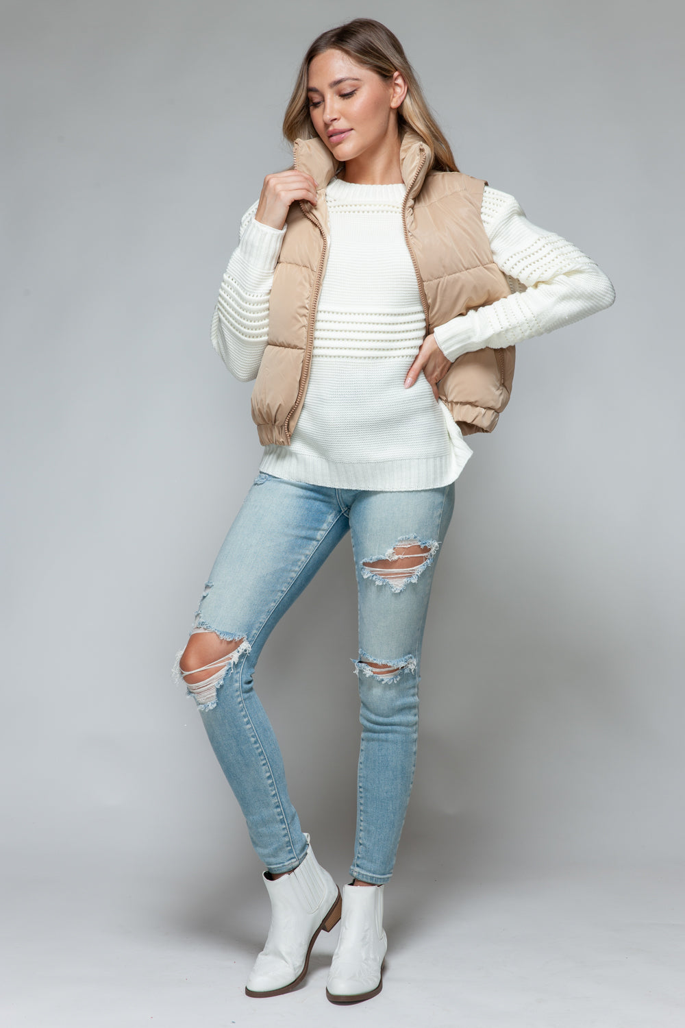 Snobbish Fine Fur Lining Quilted Vest - The Daily Makeover