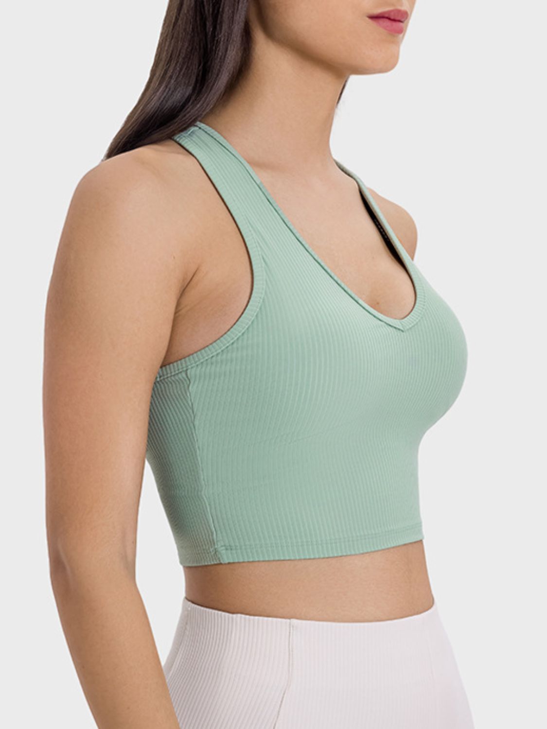 Scoop Neck Wide Strap Active Tank - The Daily Makeover