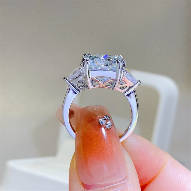 5 Carat Moissanite 925 Sterling Silver Ring - The Daily Makeover
