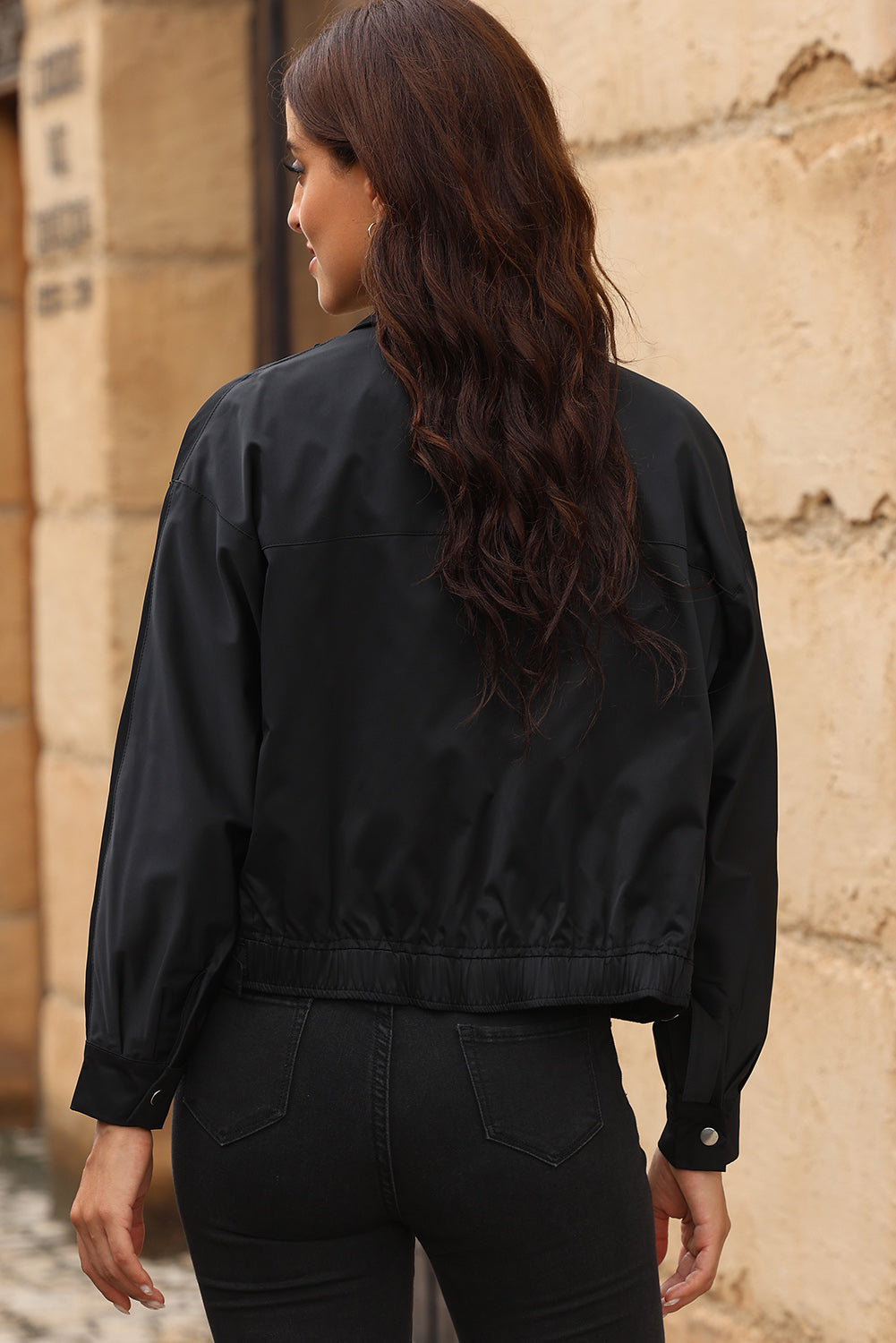 Zip-Up Collared Jacket - The Daily Makeover