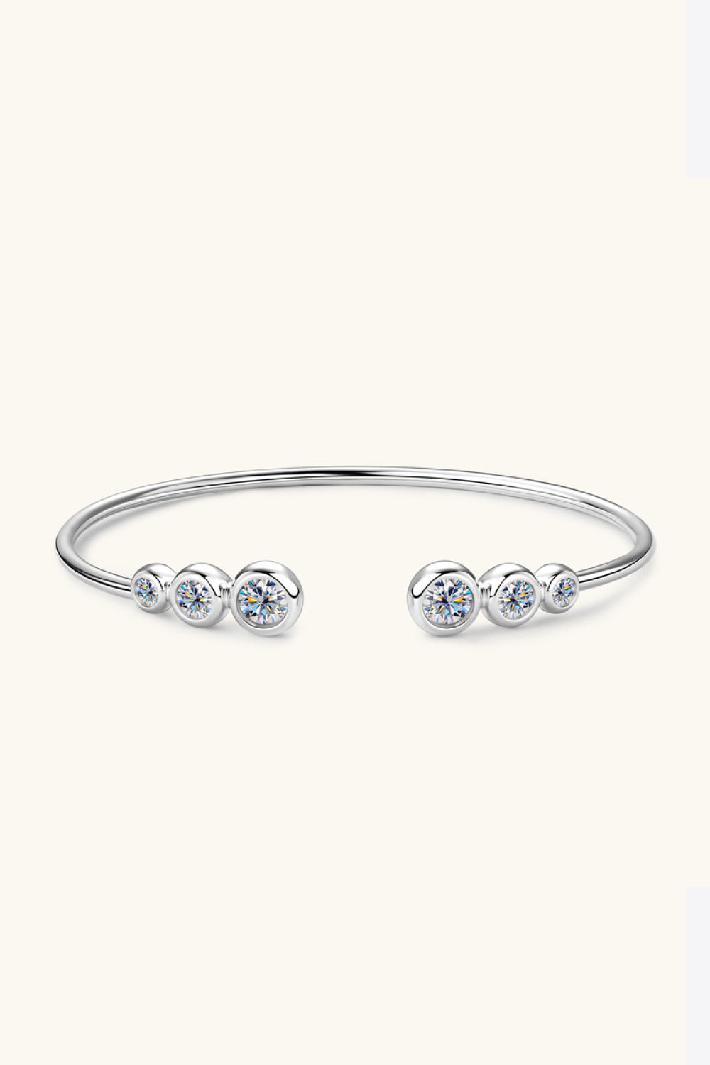 1.8 Carat Moissanite 925 Sterling Silver Bracelet - The Daily Makeover