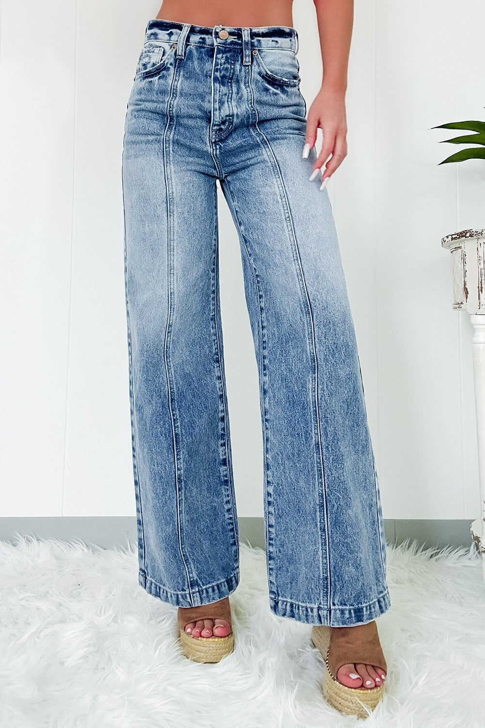 High Waist Wide Leg Jeans - The Daily Makeover