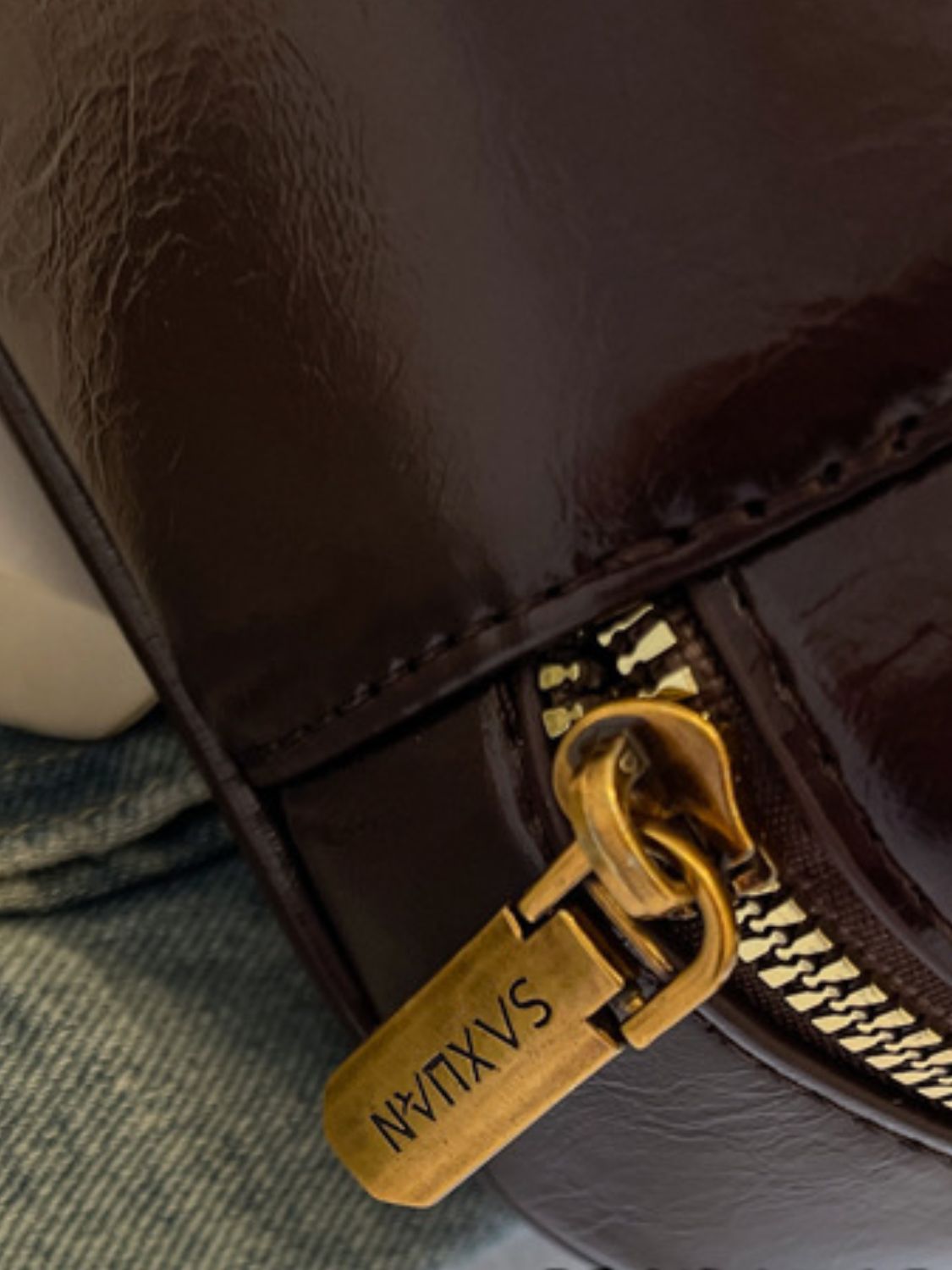 PU Leather Bow Trim Shoulder Bag - The Daily Makeover