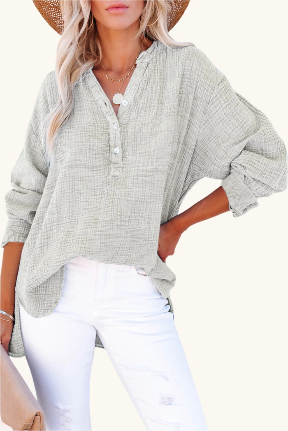 Big Sur Long Sleeve Blouse - The Daily Makeover