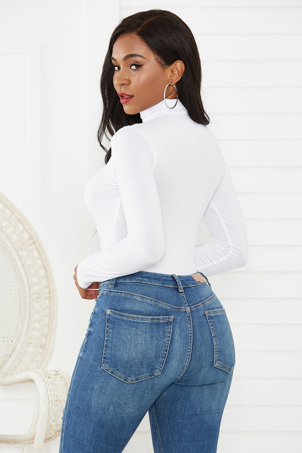 Turtleneck Long Sleeve Bodysuit - The Daily Makeover