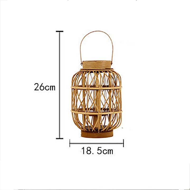 Chinese Wooden Rattan Lantern for Candles - The Daily Makeover