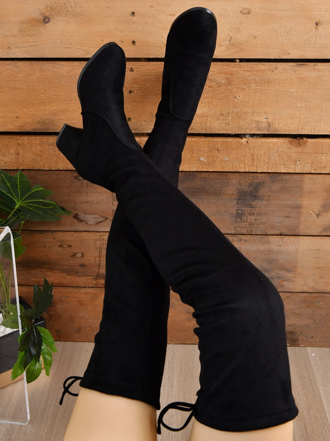 Round Toe Block Heel Boots - The Daily Makeover
