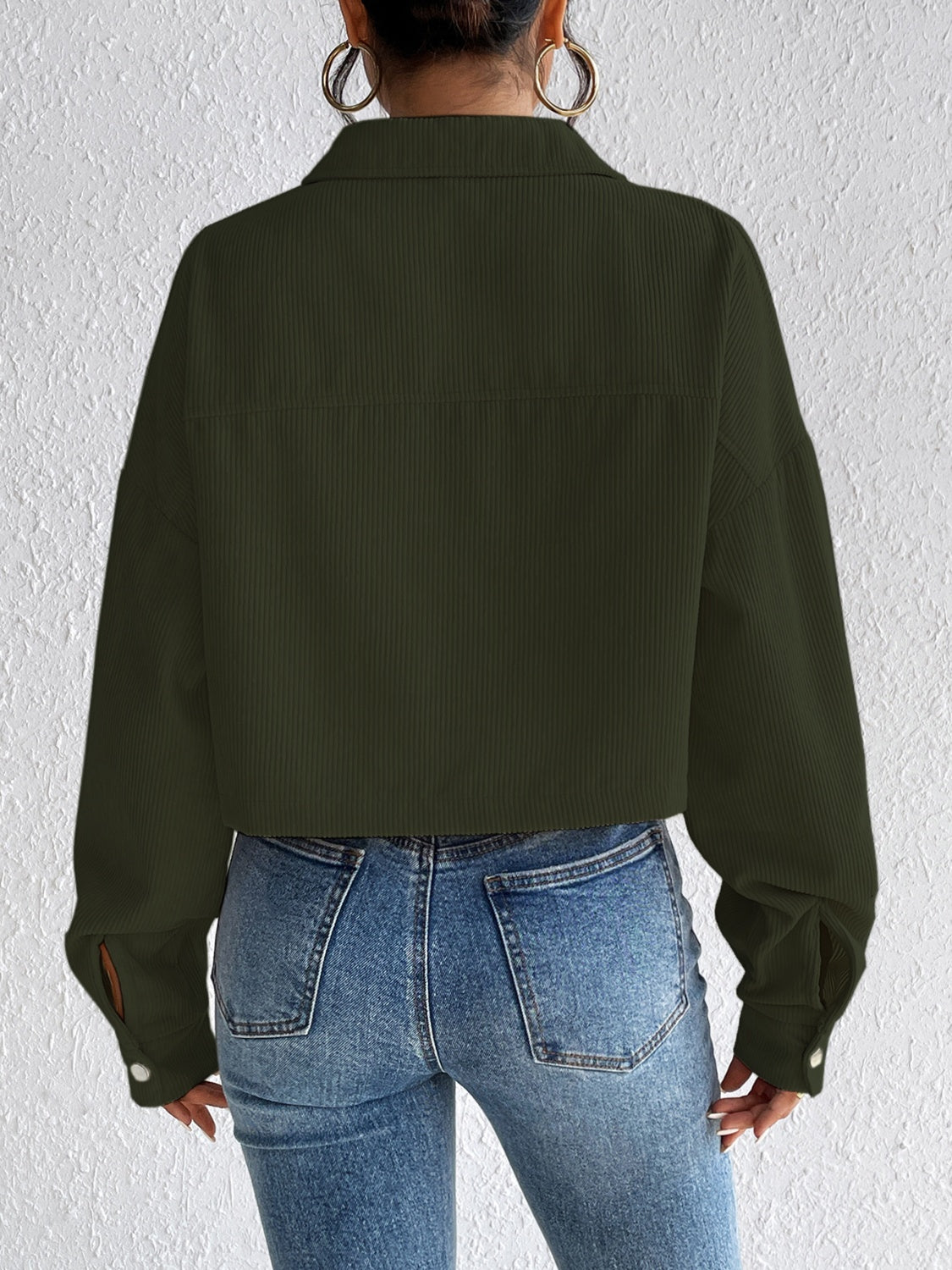 Honey Snap Down Long Sleeve Jacket - The Daily Makeover