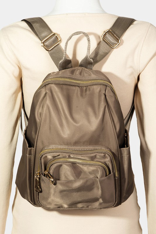Fame Multi Pocket Nylon Backpack Bag - The Daily Makeover