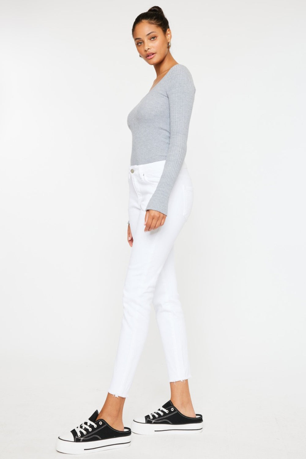 Kancan Mid Rise Ankle Skinny Jeans - The Daily Makeover