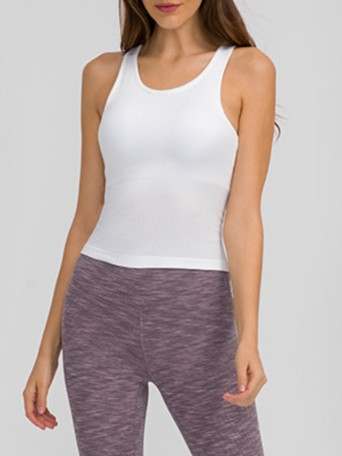 Round Neck Racerback Active Tank - The Daily Makeover