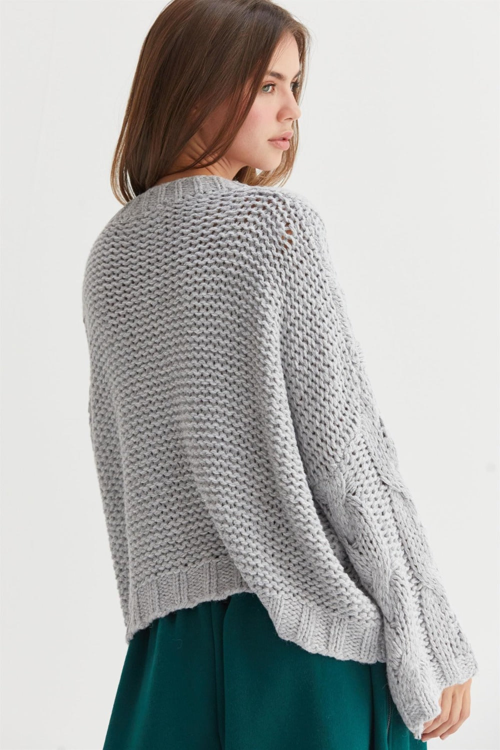 HYFVE Cable Knit V-Neck Sweater - The Daily Makeover