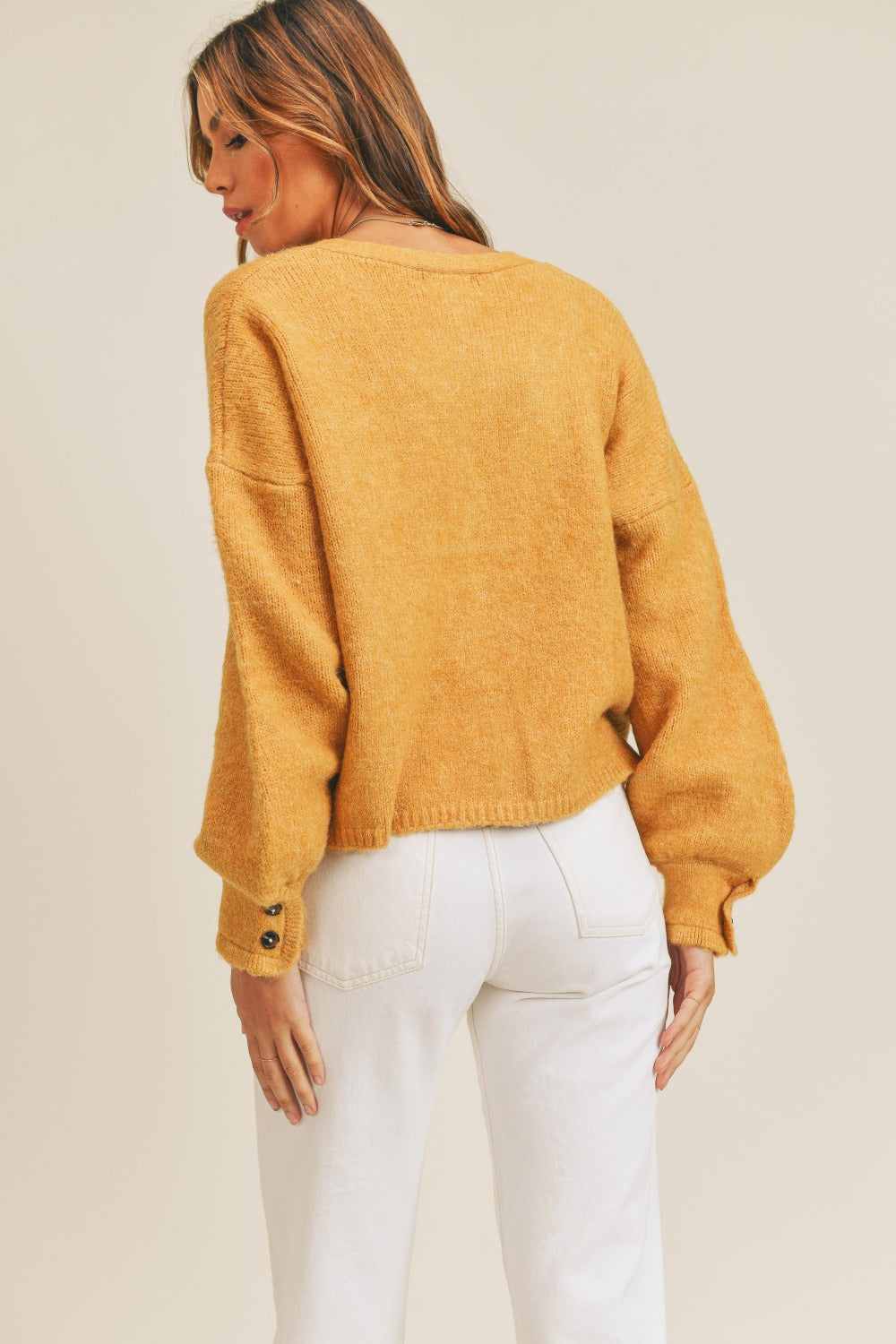 MABLE Long Sleeve Button Down Sweater Cardigan - The Daily Makeover