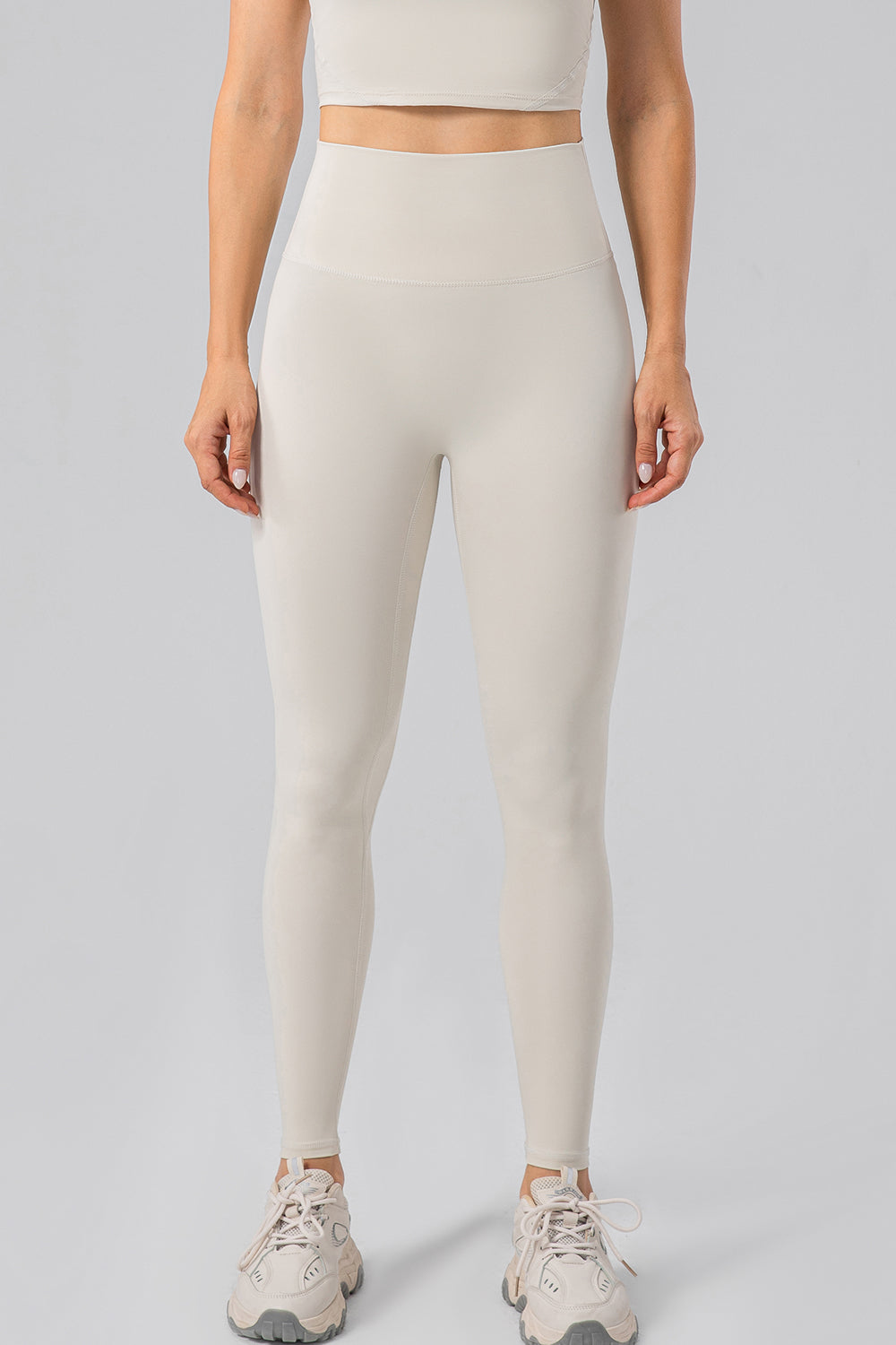 High Waist Wide Waistband Active Leggings - The Daily Makeover
