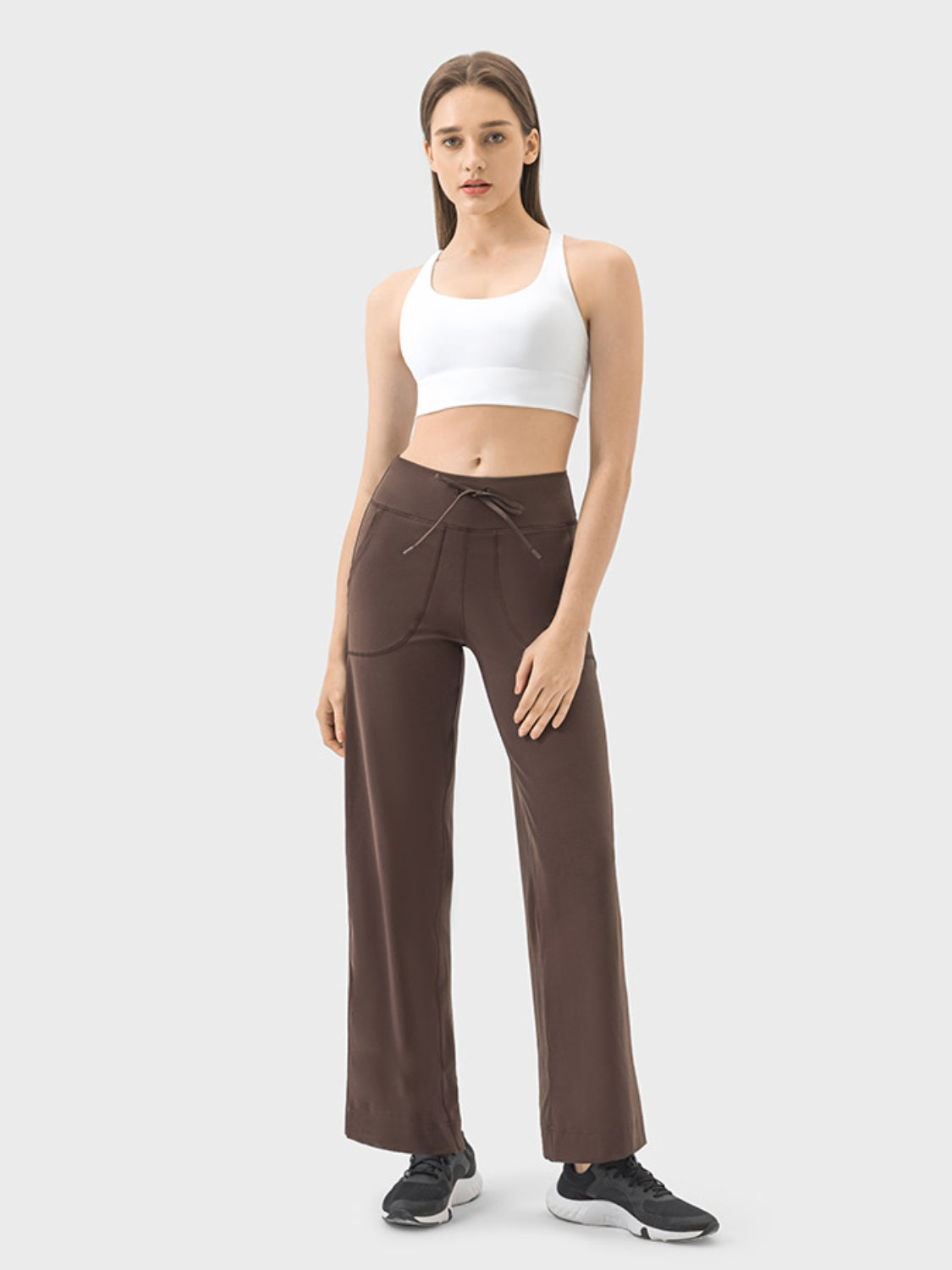Drawstring Active Pants with Pockets - The Daily Makeover
