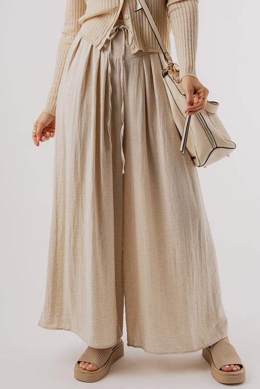 Tied Wide Leg Pants - The Daily Makeover