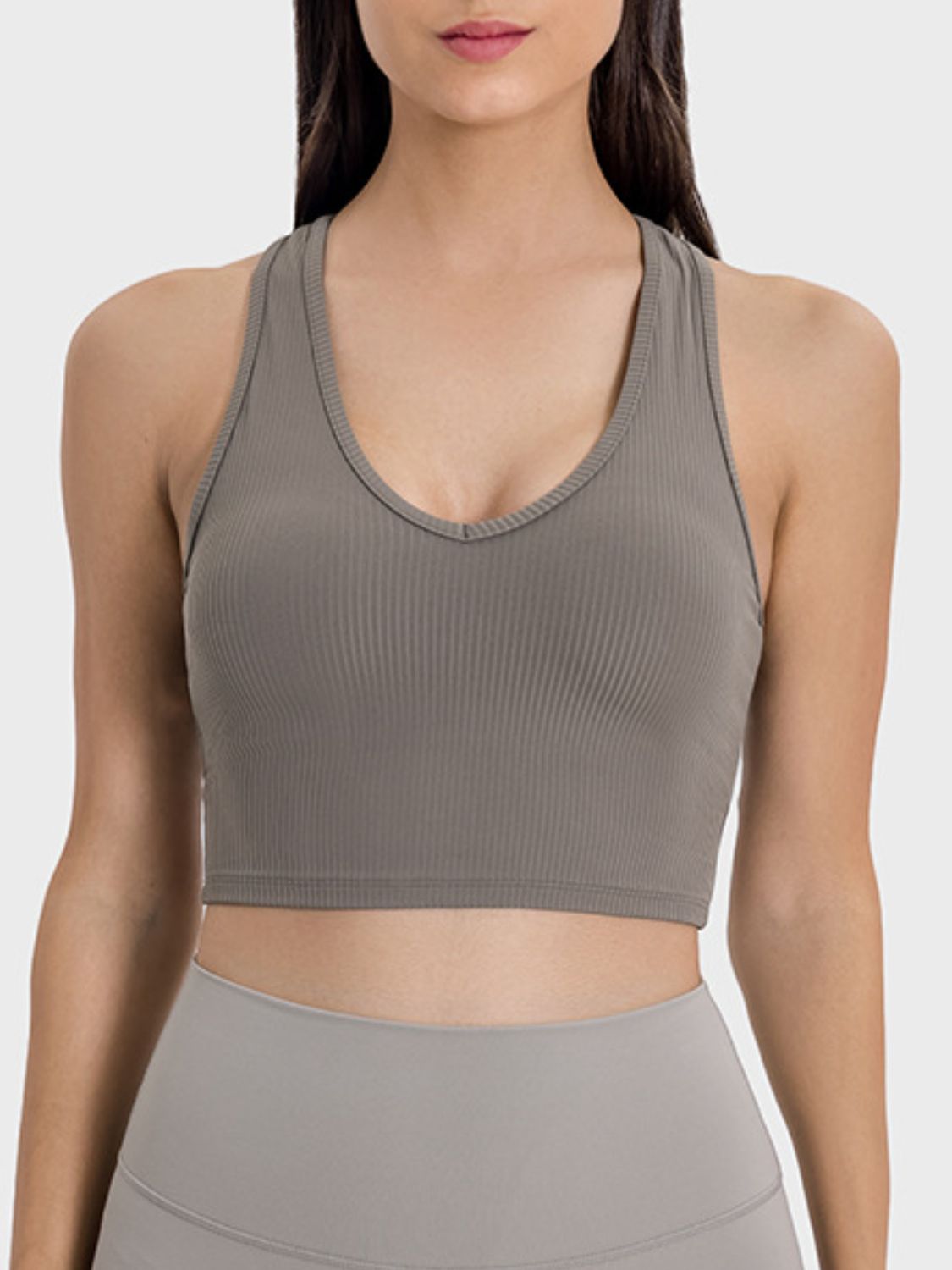Scoop Neck Wide Strap Active Tank - The Daily Makeover