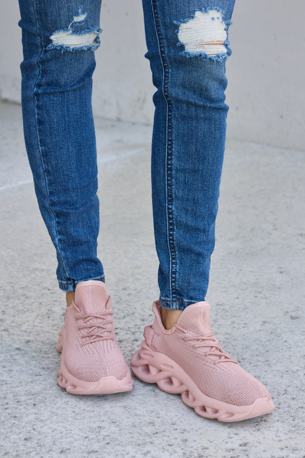 Forever Link Mesh Breathable Platform Athletic Shoes - The Daily Makeover