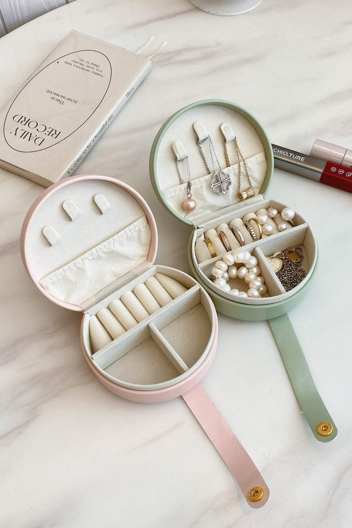 PU Leather Travel Jewelry Box - The Daily Makeover