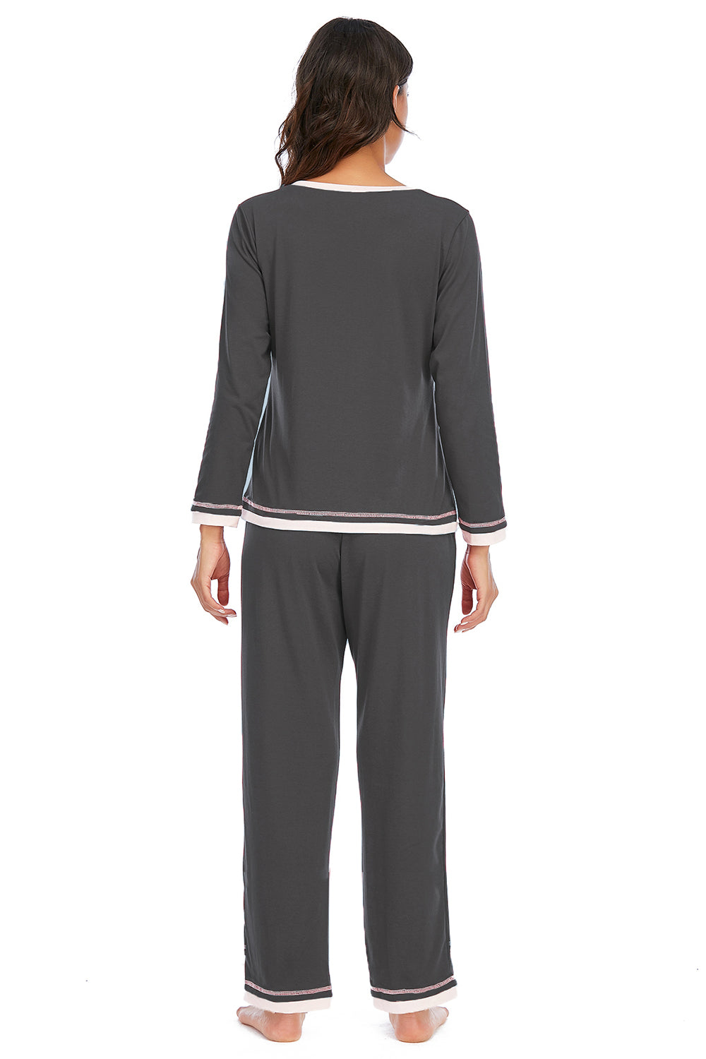 V-Neck Top and Pants Lounge Set - The Daily Makeover