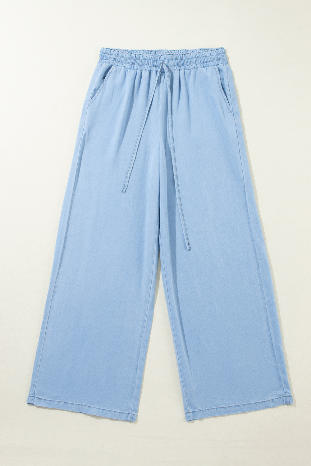 Drawstring Wide Leg Jeans - The Daily Makeover