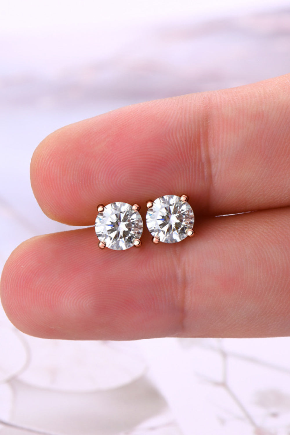 2 Carat Moissanite 925 Sterling Silver Stud Earrings - The Daily Makeover